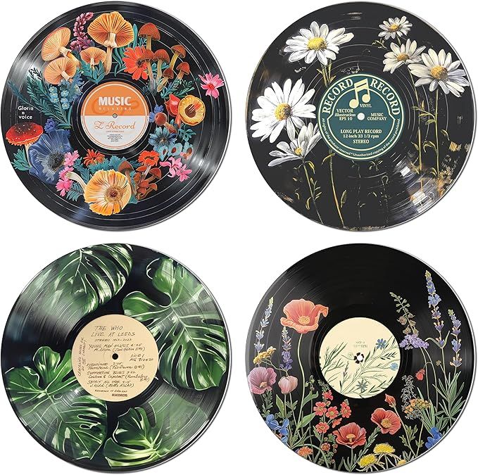 Botanical Hippie Wall Art Posters – 4 Piece Set